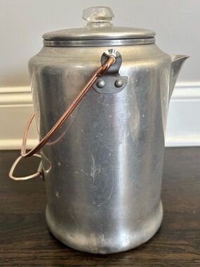 Vintage Comet Aluminum 20 Cup Stovetop Coffee Percolator NO GUTS USA Camping